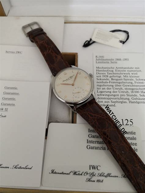 iwc portugieser jubiläum 1993